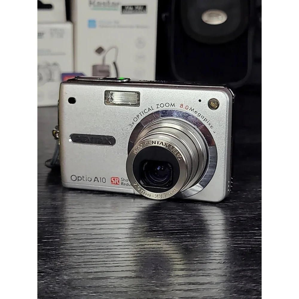 PENTAX Optio A10 8.0MP Compact Digital Camera 2GB Bundle - Refurbished VG